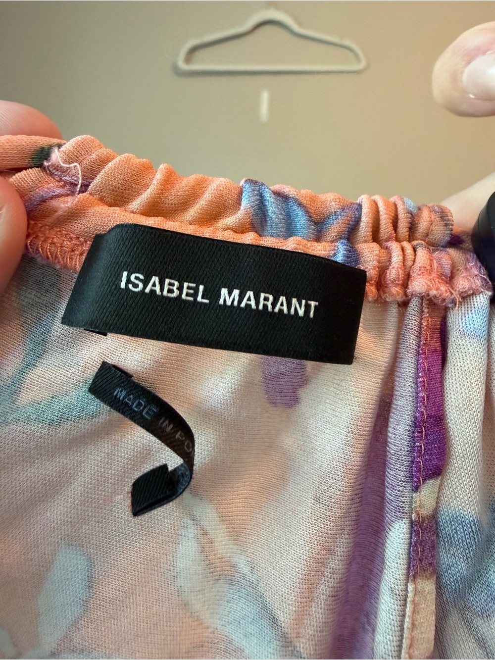 Isabel Marant "Jadessi" Peach Floral Cutout Midi Dress Sz 38 (US 6) Excellent - Picture 7 of 8
